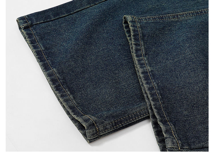 New Best Custom Design Straight Embroidered Sweet Button Breathable Jeans for Men Autumn Summer High Quality Denim Pants Low