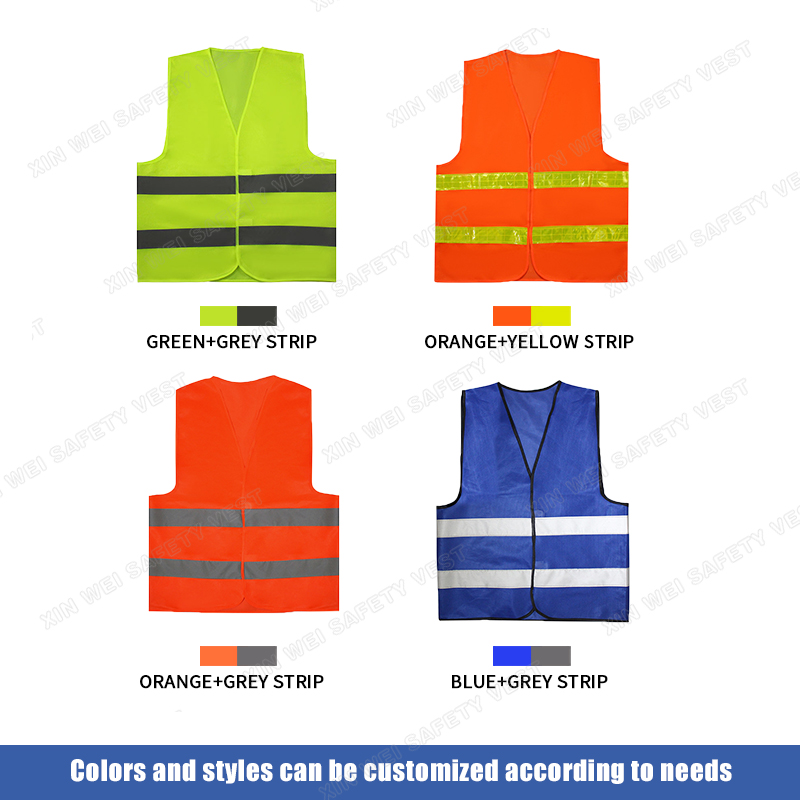 Cheap Outdoor Construction Reflective Safety Vest Jacket Personal Safety Construction Hi Vis Security Reflective Clothing