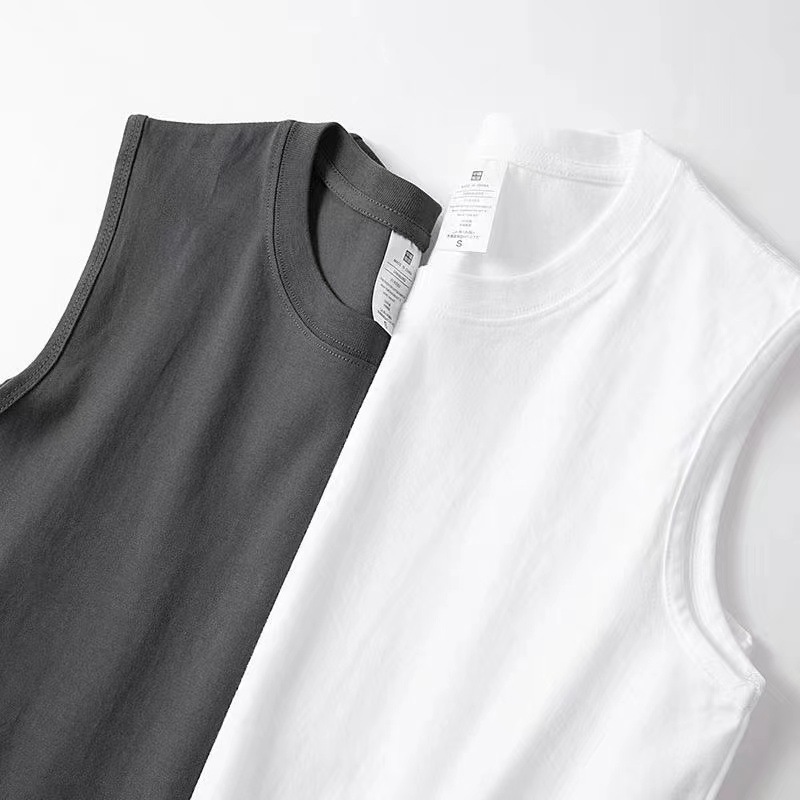 Wholesale Custom100%cotton Running Blank 230gsm Muscle Mens Gym Tank Tops For Men
