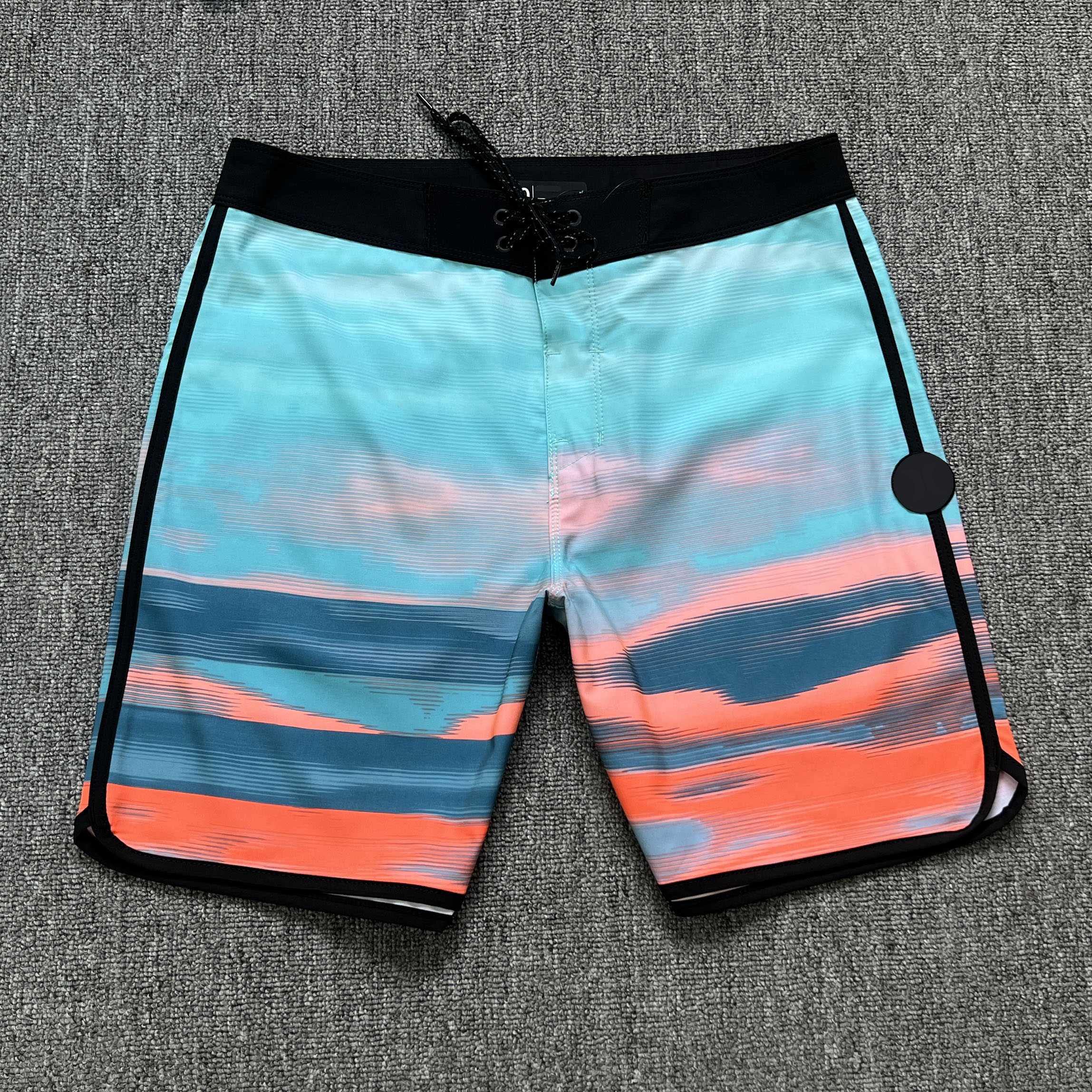 Men's New Waterproof Beach Shorts Fitness Swimwear Recycled Four WAY Stretch Breathable Board Shorts Printed Gym Swim Trunks