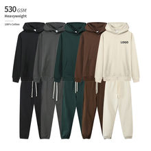Custom Logo High Quality Clothes Heavyweight Pullover Hoodies and Jogger Set Sweatpants and Hoodies Set 100% Cotton Tracksuit Gym Jogger