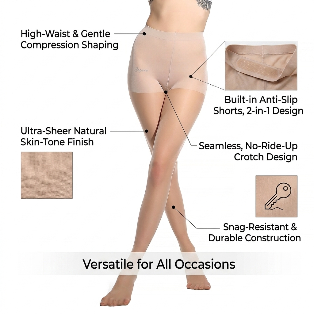 LaJourdin 10D Ultra Thin Oil Shiny Pantyhose Women Sexy Transparent Seamless Tights High Waist Anti-Hook Silk Stocking ForSummer