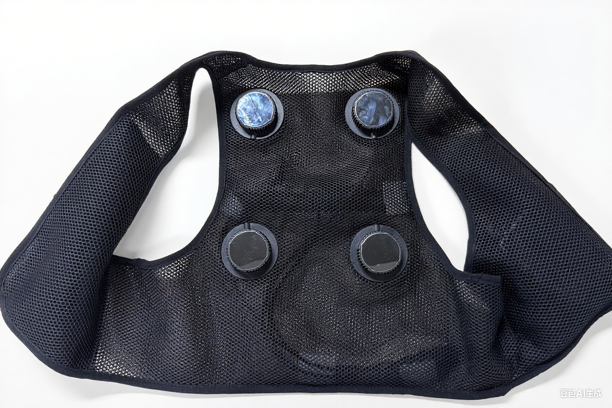Japanese Style Smart Intelligent Peltier Cooling Vest For Summer Outdoor Workers Double Breasted Air Cooling Logo OEM Service