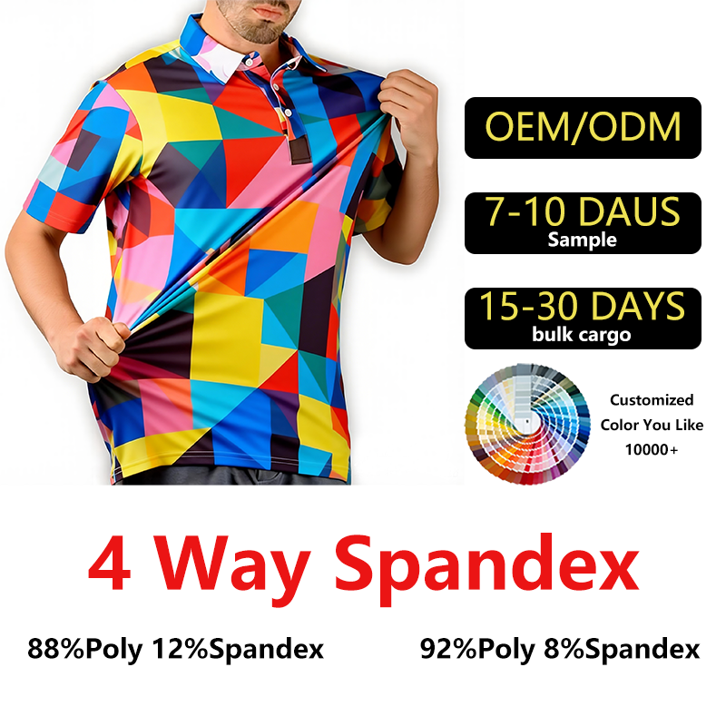 Dry Fit Golf Polo Shirts Men 4x Men's Golf Polo Custom Collar Poliester Dry Custom Marble Vented Golf Polo