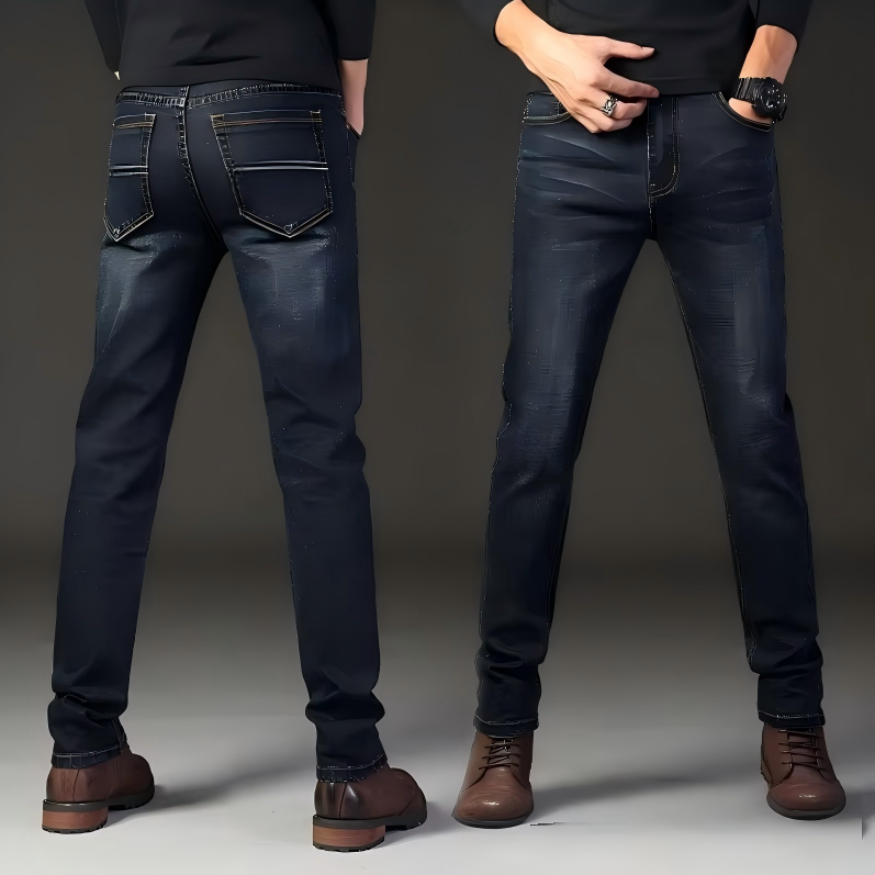 Jeans Factory Direct Sales Distressed Hole High Street Summer Slim Straight Boys Trousers Eco-Friendly Breathable Denim Jeans