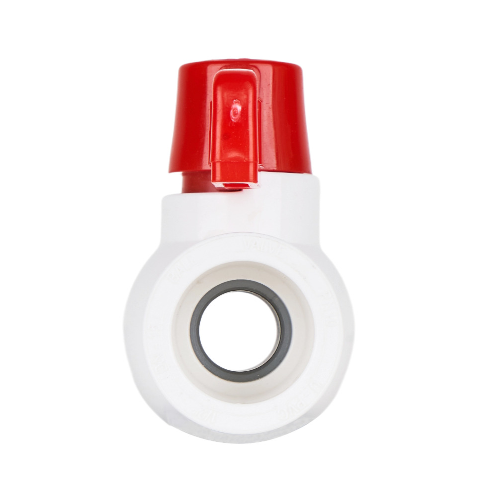 China 1/2'' PVC Round Compact Ball Valve Solvent Socket, Factory-Direct-Supply Manufacturer, Manufacturers