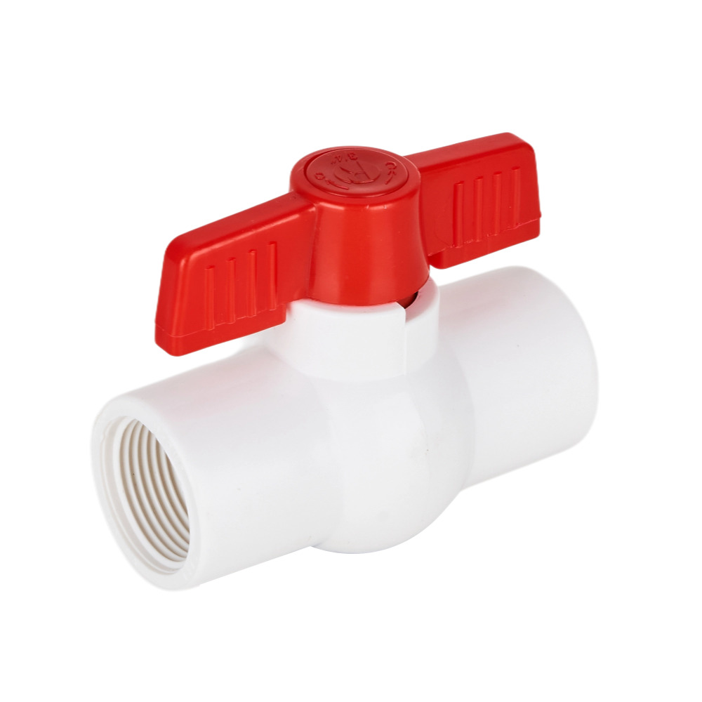 Wholesale 3/4'' PVC Round Compact Ball Valve Thread Ends Manufacturers, Suppliers