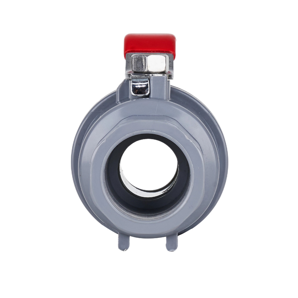 China 3/4'' PVC 2-piece Ball Valve  with Stainless Steel Handle Socket slip x slip Manufacturer, Manufacturers