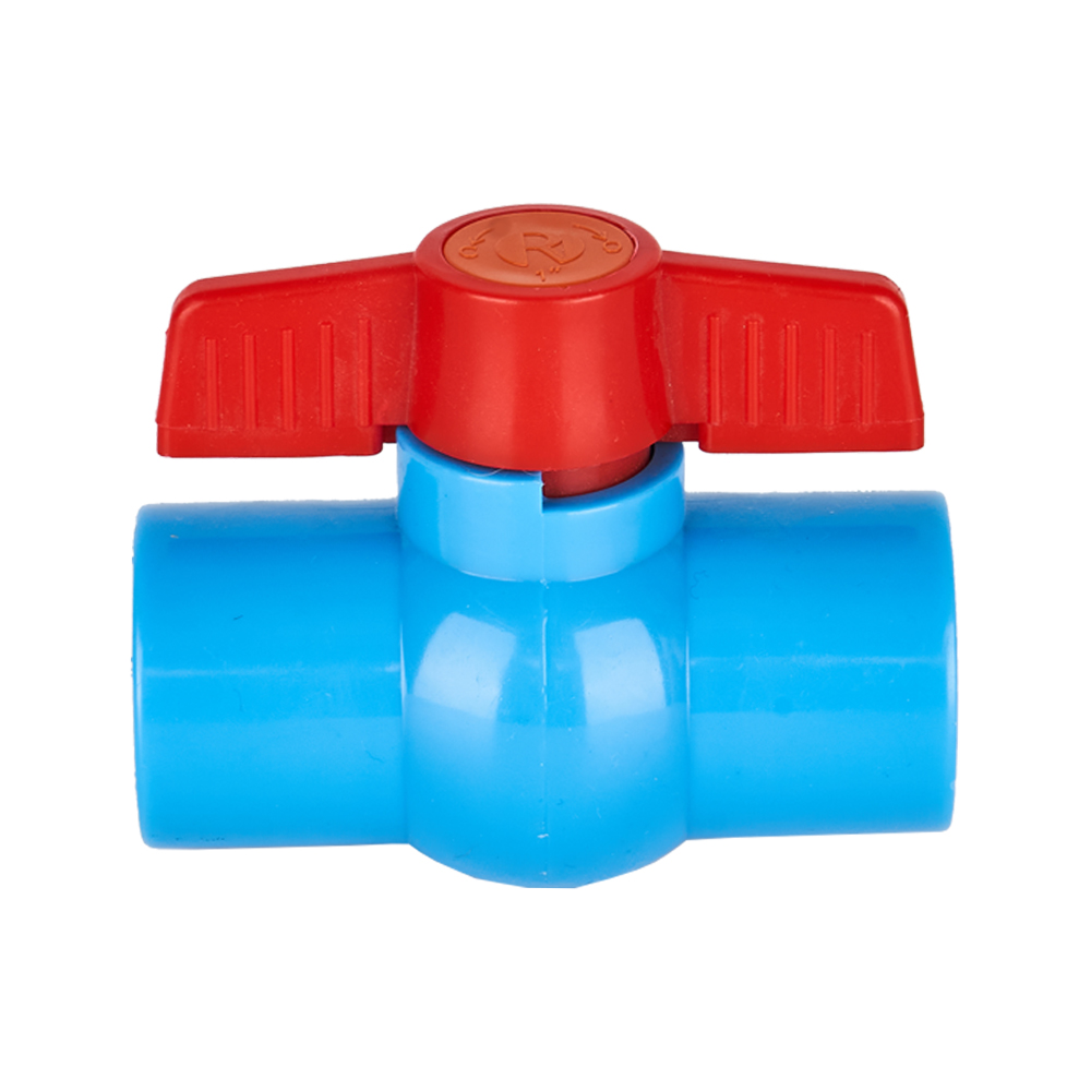 China 3/4'' PVC Round Compact Ball Valve Solvent Socket, Factory-Direct-Supply Manufacturer, Factory
