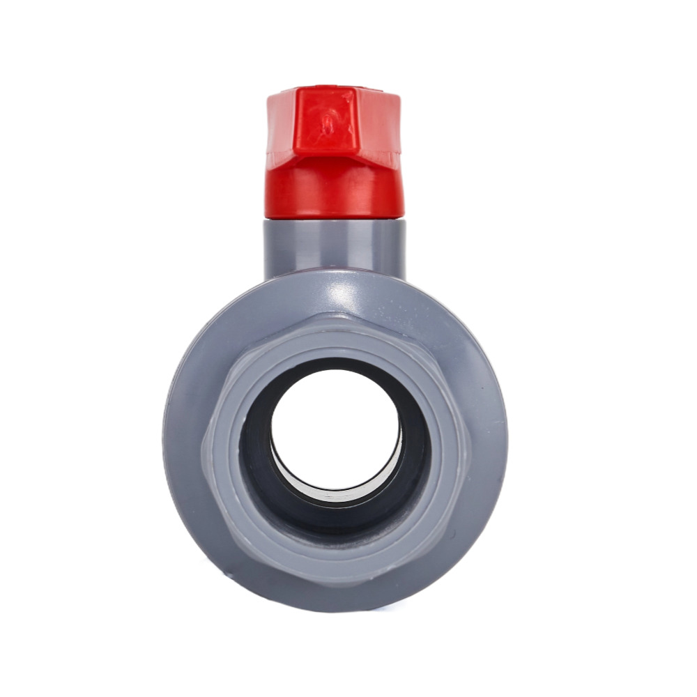 China  1'' (32mm)  Plastic PVC 2-piece Ball Valve ABS Handle Socket slip x slip Solvent Suppliers, Factory