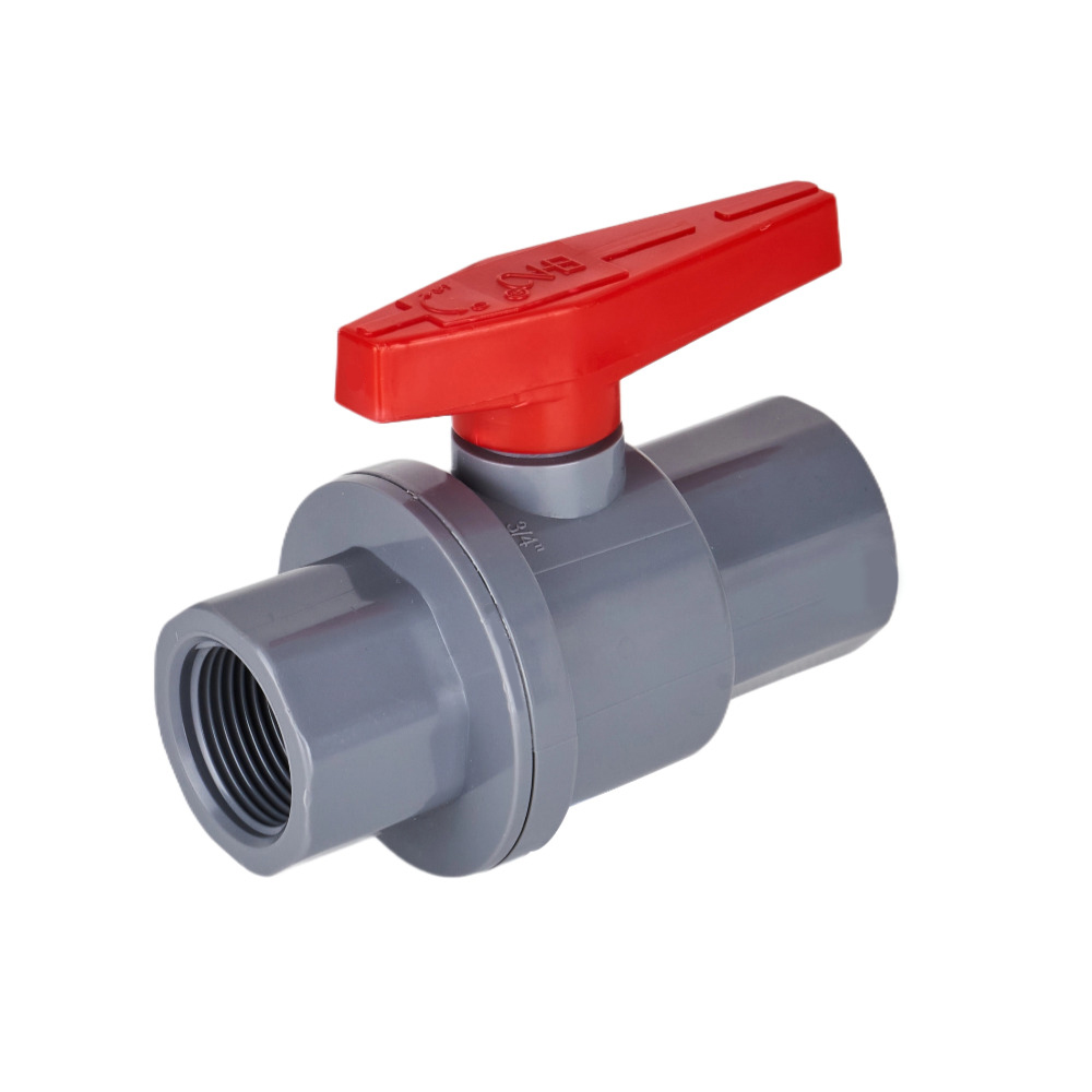 Wholesale 3/4'' High Quality Plastic PVC 2-piece Ball Valve ABS Handle Thread Manufacturers, Suppliers