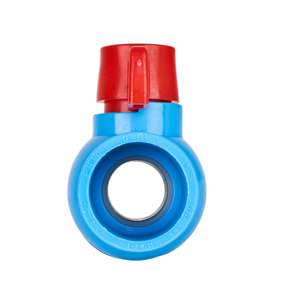 China 3/4'' PVC Round Compact Ball Valve Solvent Socket, Factory-Direct-Supply Manufacturer, Factory