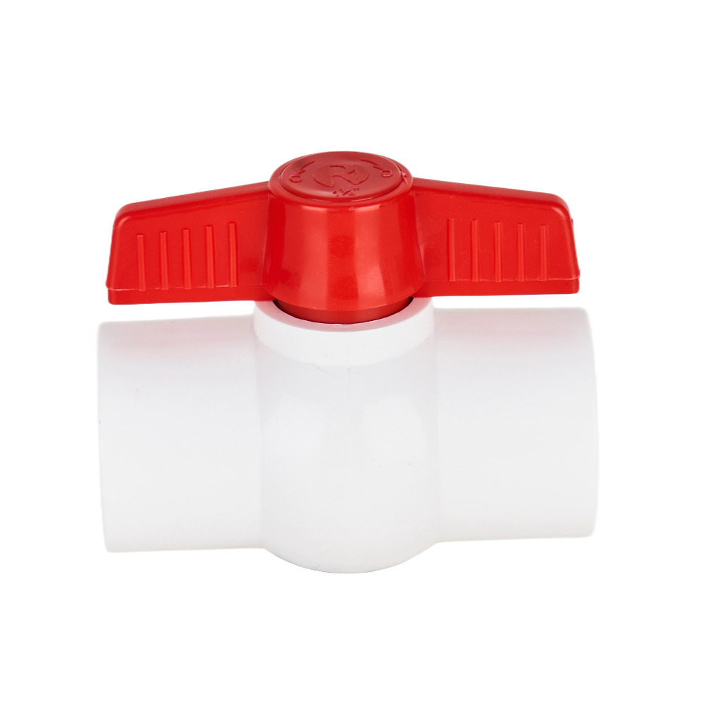 Wholesale 1-1/4'' PVC Round Compact Ball Valve Solvent Socket Suppliers, Factories