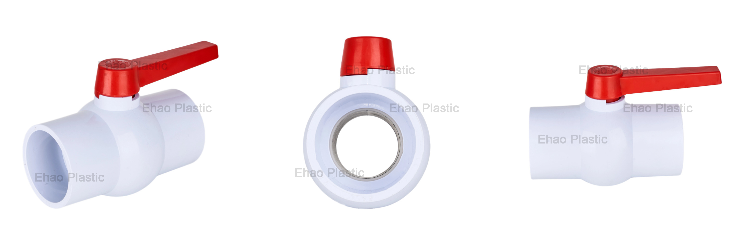 Round Gate Valve White Background Red Long Stem