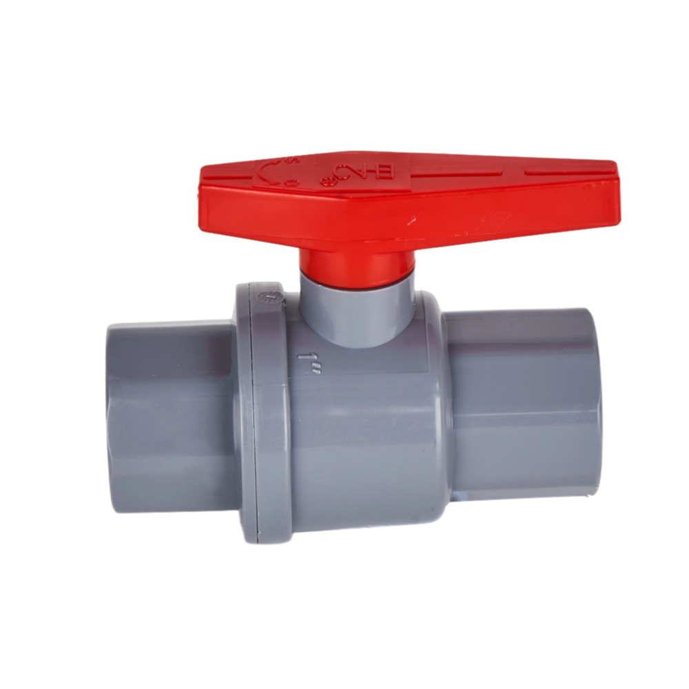 China  1'' (32mm)  Plastic PVC 2-piece Ball Valve ABS Handle Socket slip x slip Solvent Suppliers, Factory