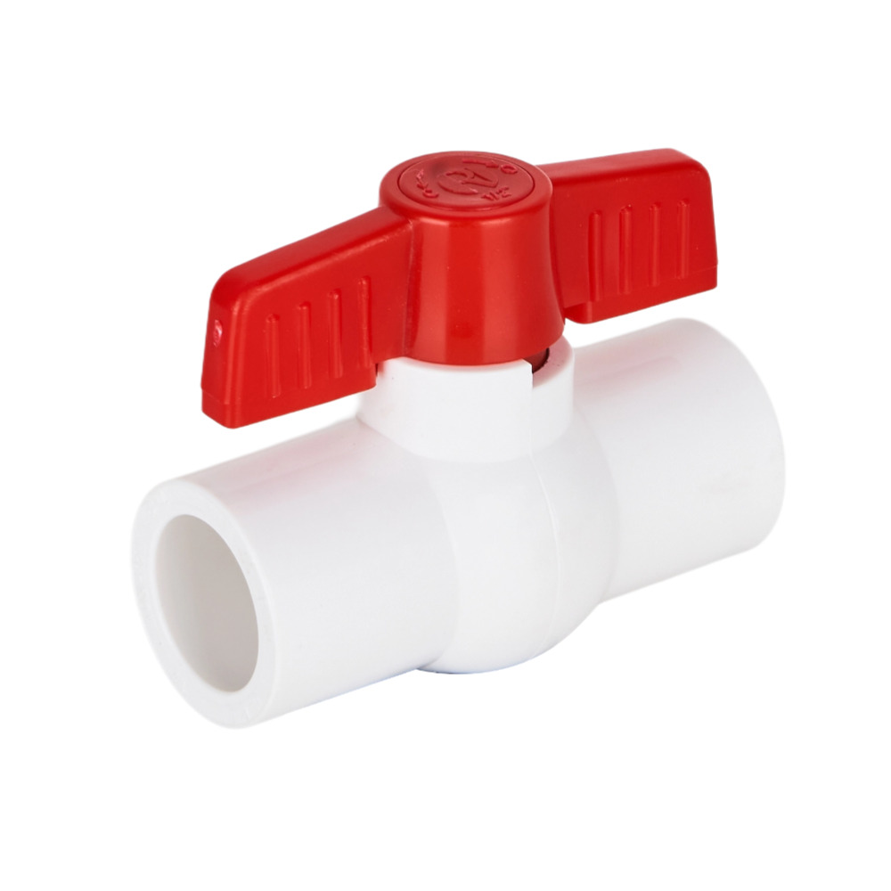 China 1/2'' PVC Round Compact Ball Valve Solvent Socket, Factory-Direct-Supply Manufacturer, Manufacturers