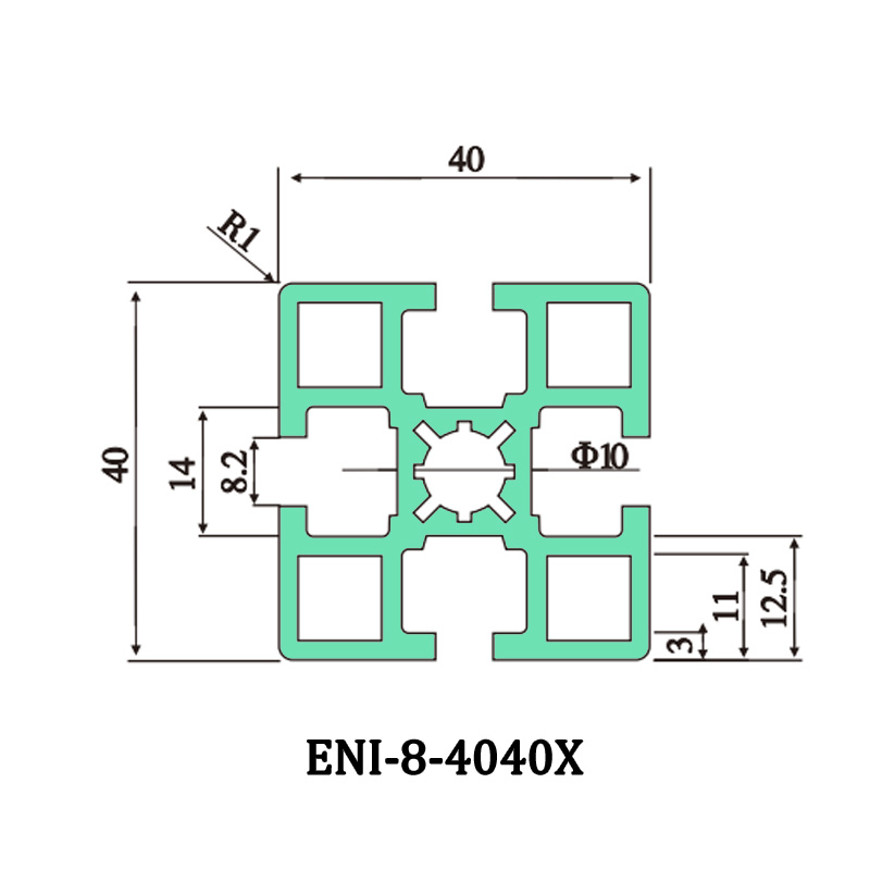 EI ENI-8-4040X aluminum profile laboratory workbench, the bottom is made of profile and sheet metal Product, EI