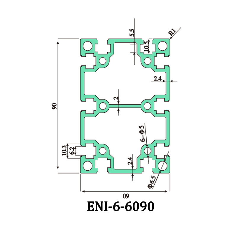 High-Quality Can industrial aluminum profile ENI-6-6090 be used in laboratory clean sheds? Factories, EI