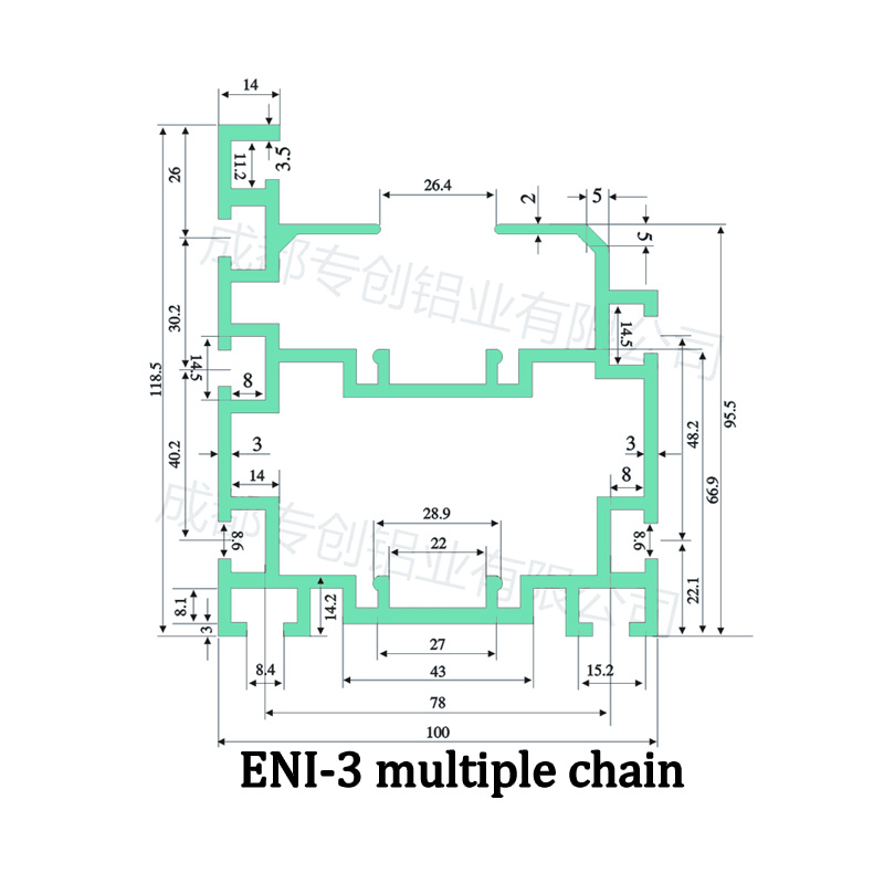 High-Quality 3 times chain aluminum profile industrial assembly line guide rail Products, Service