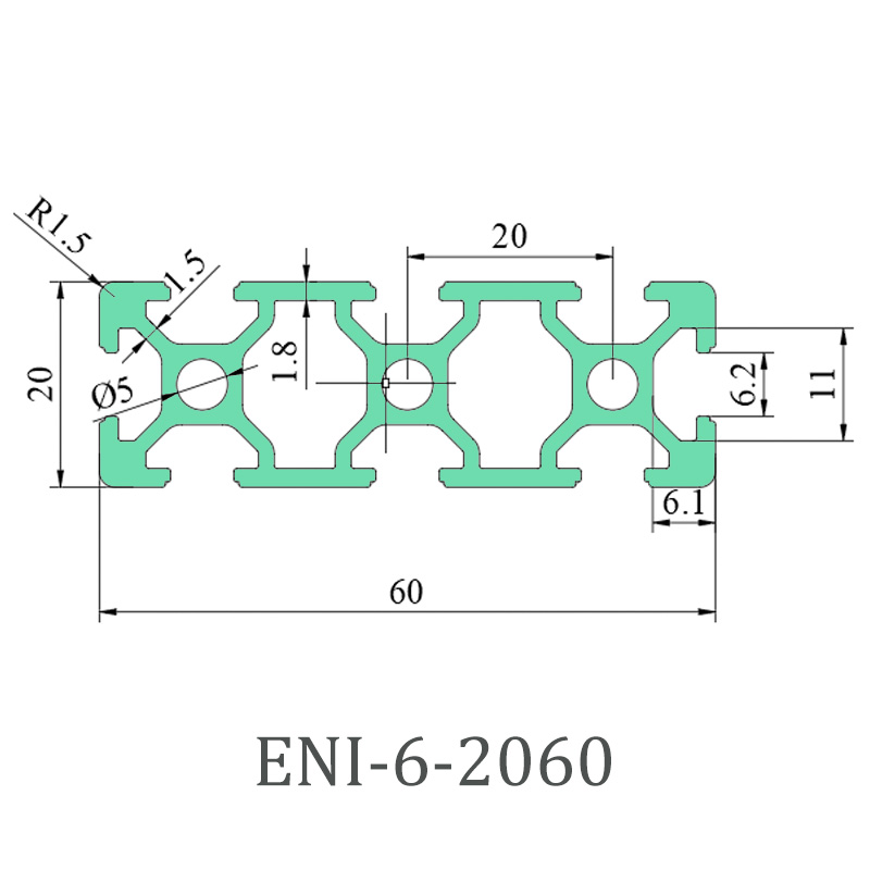 High-Quality Kitchen decoration notes, ENI-6-2060 aluminum profile cabinets Product, EI