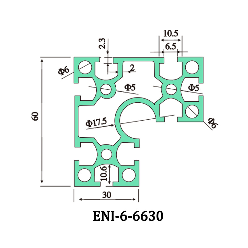 China ENI-6-6630 aluminum profile can be used in lightweight frames, such as DIY computer desks, coffee tables, sideboards, etc. Products, Service
