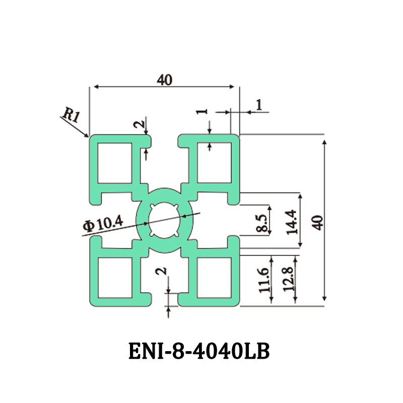 Best What can ENI-8-4040LB aluminum profiles do in industrial manufacturing? Factory, EI