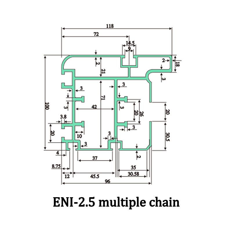 Best 2.5 times chain aluminum profiles are used in automated assembly lines and electronic component transportation Products, Service
