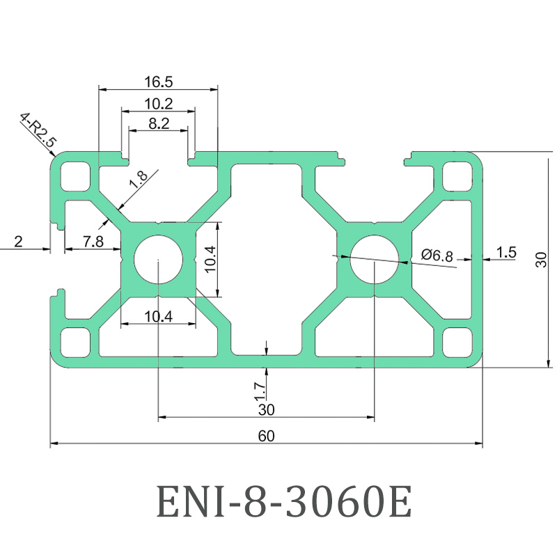 EI What is the load-bearing capacity of industrial aluminum profile ENI-8-3060E? Factories, EI