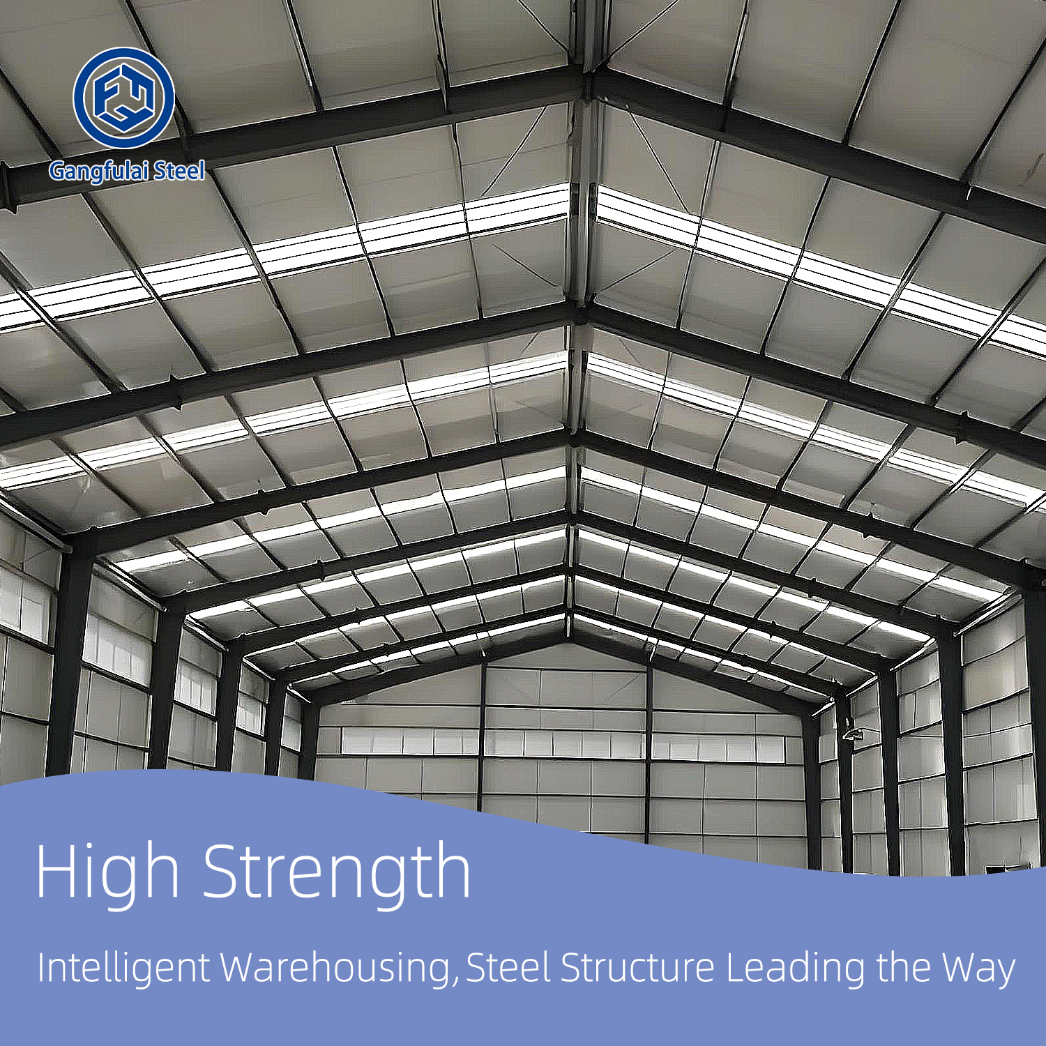ISO Standard Modular Commercial Modern Steel Structure Prefabricated Warehouse Fire Proof Fast Office Building Garage Shed