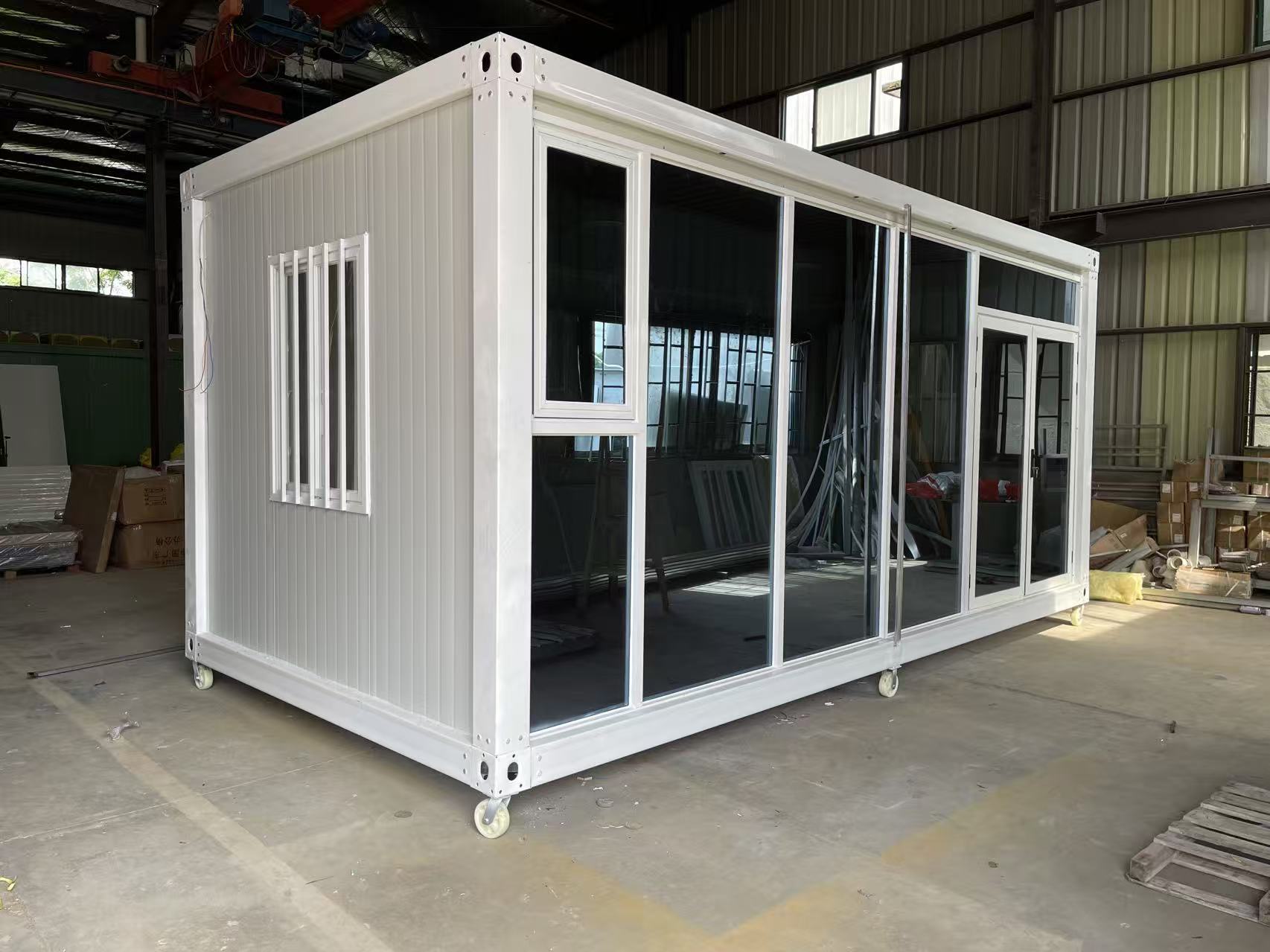 Heavy Duty Glass Container House Fast Assembly Prefab Modular Living Home Portable Cabin Modern Luxury Airbnb Hotel Room Unit