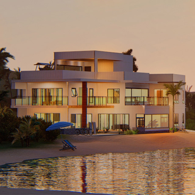 Modern Luxury Prefab House Villa Light Steel Structure Modular Homes Prefabricated Houses