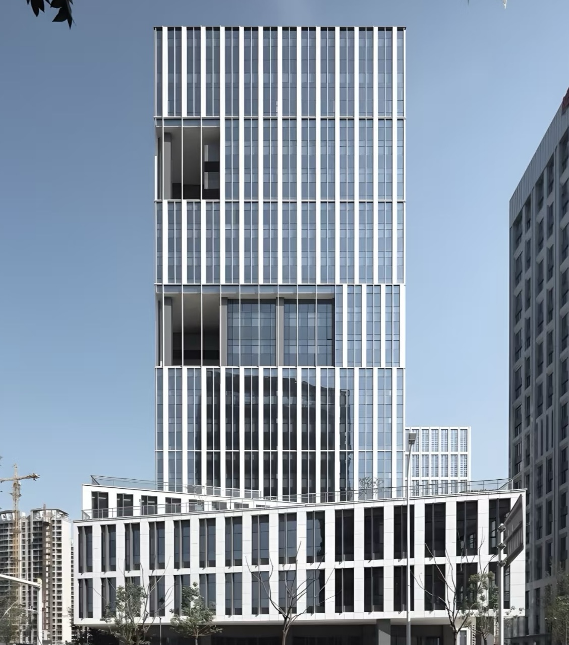 High-Rise Modern Design Prefabricated Steel Structure Building For Apartments Hotels Halls Hospitals Shop For Malls