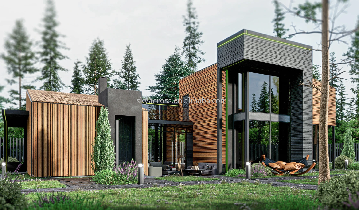 2 Storey Flexible Modular Home House Cottage 3 Bed 3 Bath Prefabricated Modern Residence Duplex Ready Made Luxury Villa