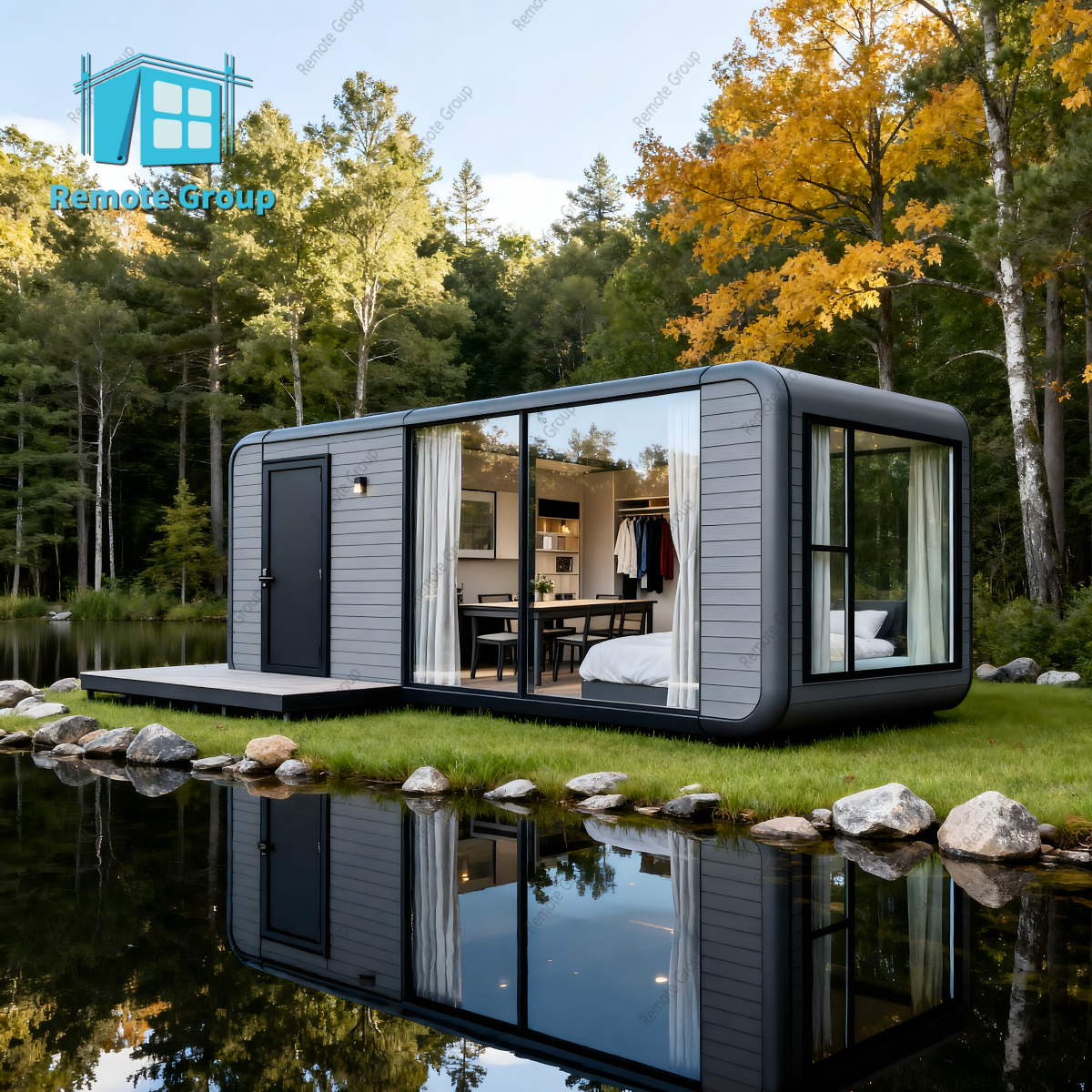 Modular Home 40 FT 20 Feet 30 Foot Apple Cabin Living Container House Villa For Apartment Hotel Office