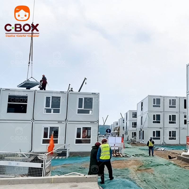 Cbox Wholesale Prefab Modular Worker Dormitory Construction Site Office Buildings Easy Assemble Flat Pack Container House
