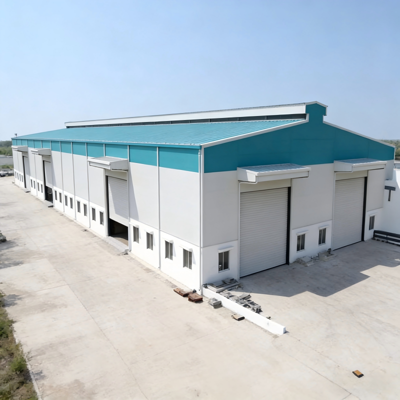 Customized Modern Multi-storey Steel Structure Building Prefabricated Commercial Office &amp; Warehouse Eco-friendly