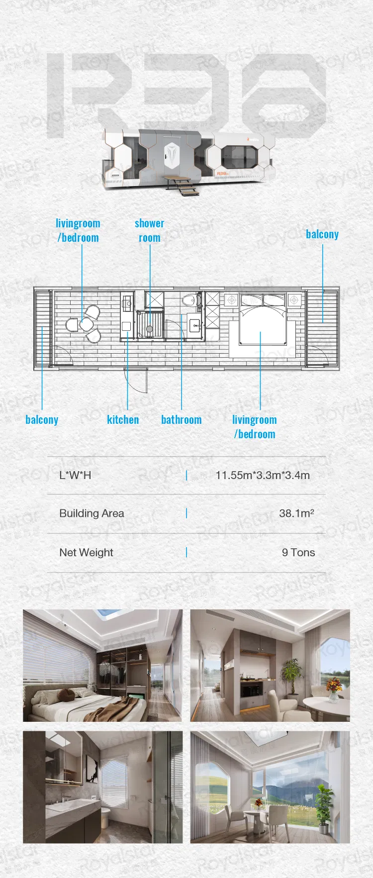 Outdoor Eco-Capsule House Pods Prefabricated Modular Space Capsule Rooms Cabin Container