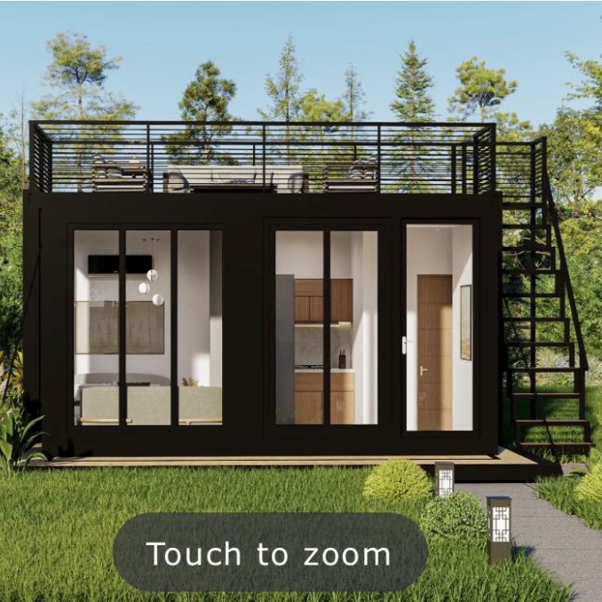 China Factory Price 20ft Prefabricated Expandable Container House Foldable Prefab Tiny Home 1 Bedroom Modern Design Shop Mall
