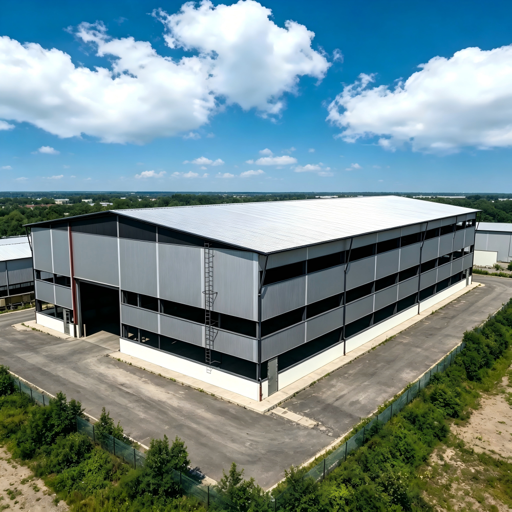 Earthquake Resistant And Windproof Industrial Steel Structure Warehouse Prefabricated Metal Building For Logistics Center