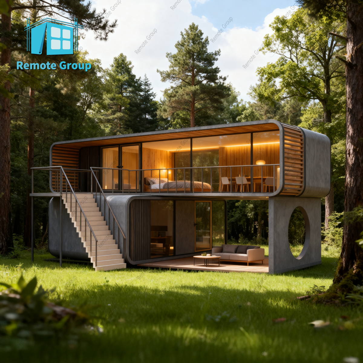 Modular Home 40 FT 20 Feet 30 Foot Apple Cabin Living Container House Villa For Apartment Hotel Office