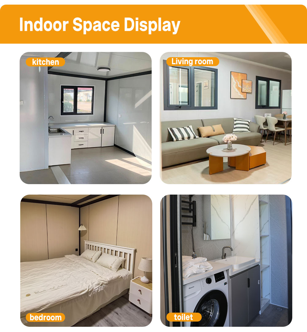 3 Bedroom Expandable Container House Resort Villa Prefabricated Modular Home for Family Holiday Foldable Container House