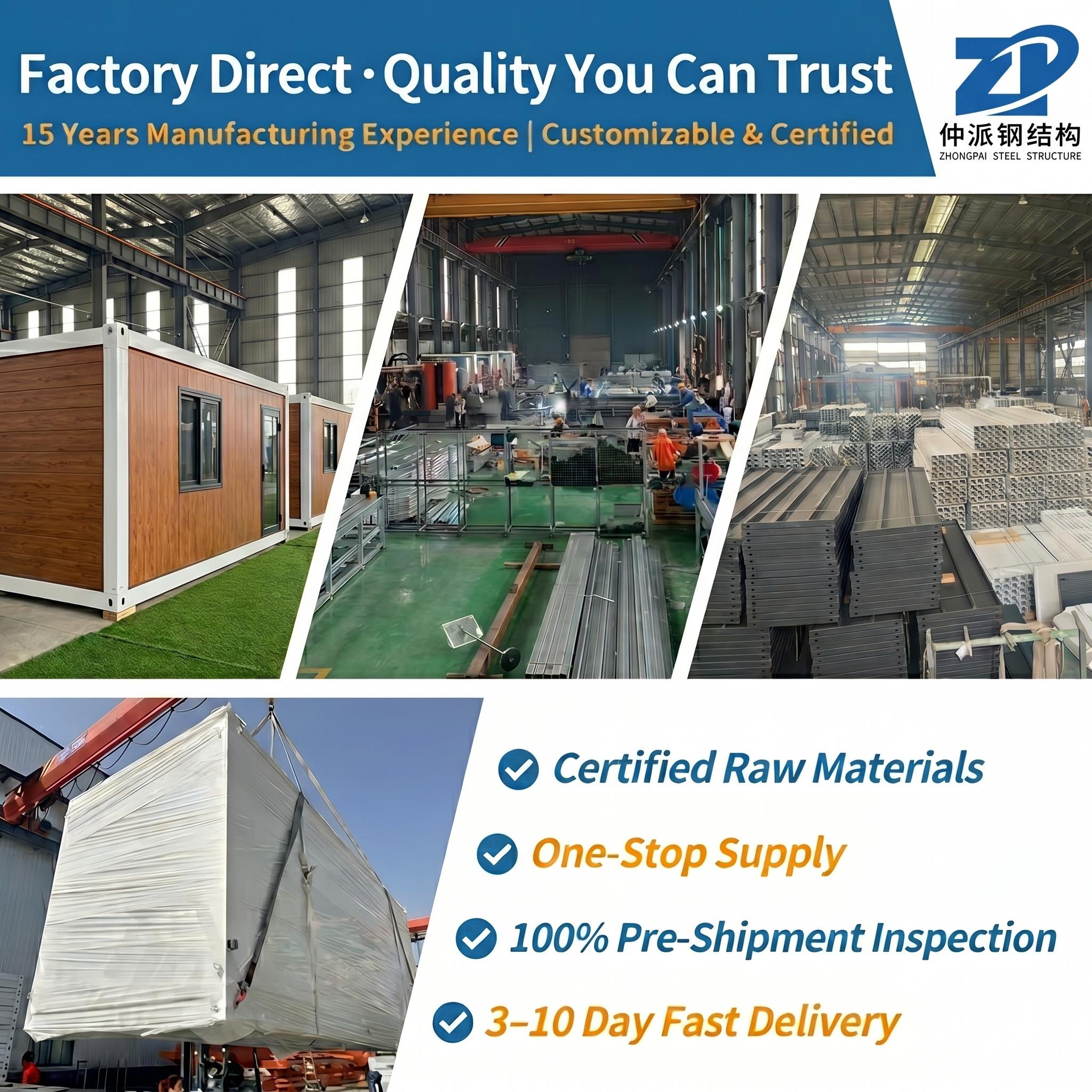 Customized Internet-famous Steel Structure Cost-saving Commercial Outdoor Coffee Shop Office Building Container Workshop Mall