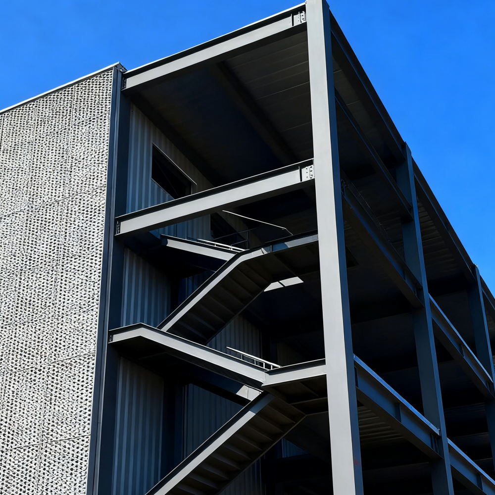 Pre Engineered Multi Story Steel Structure Buildings With Prefabricated Design For Schools Offices And Apartments