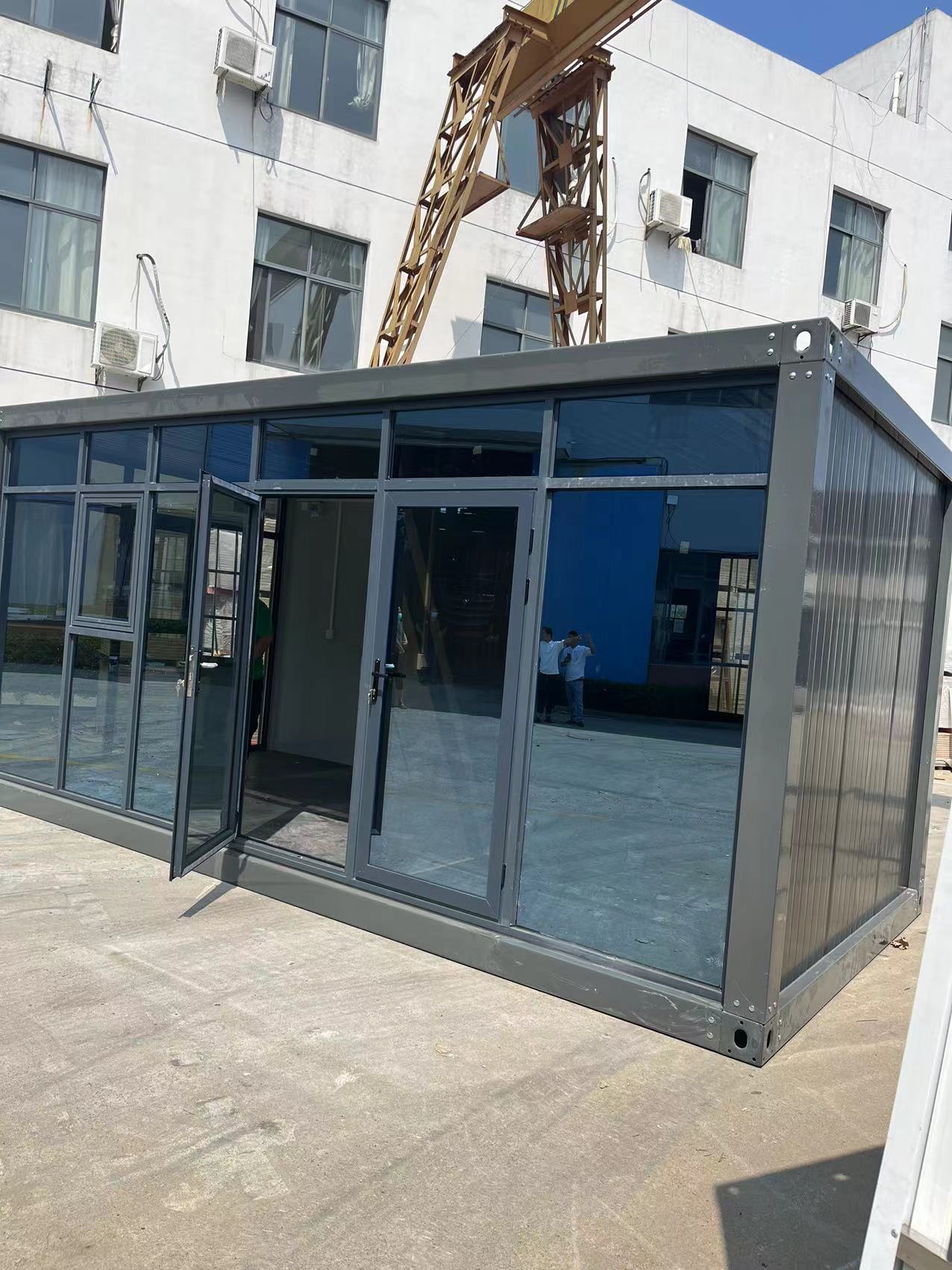 Transparent Front Fast Assembly House Prefabricated Modular Office Portable Meeting Room Mobile Showroom Studio Room Building