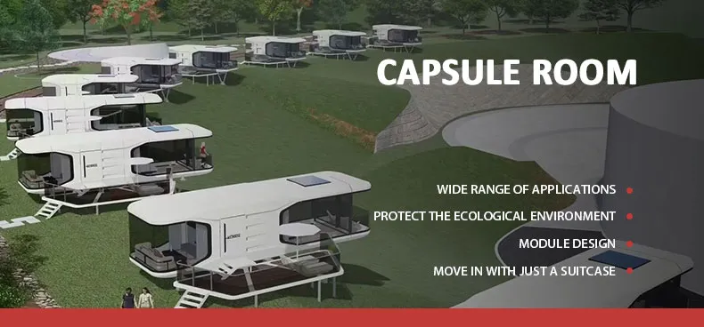 Luxury Movable Prefabricated Container Space Capsule Customizable Mobile Residences Container House Mobile Home Modular Space Capsule House