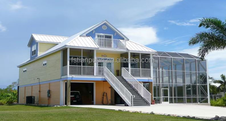 Hot Sale Latest Design Prefab Light Gauge Steel Structure Villas Luxury Vacation Tiny House