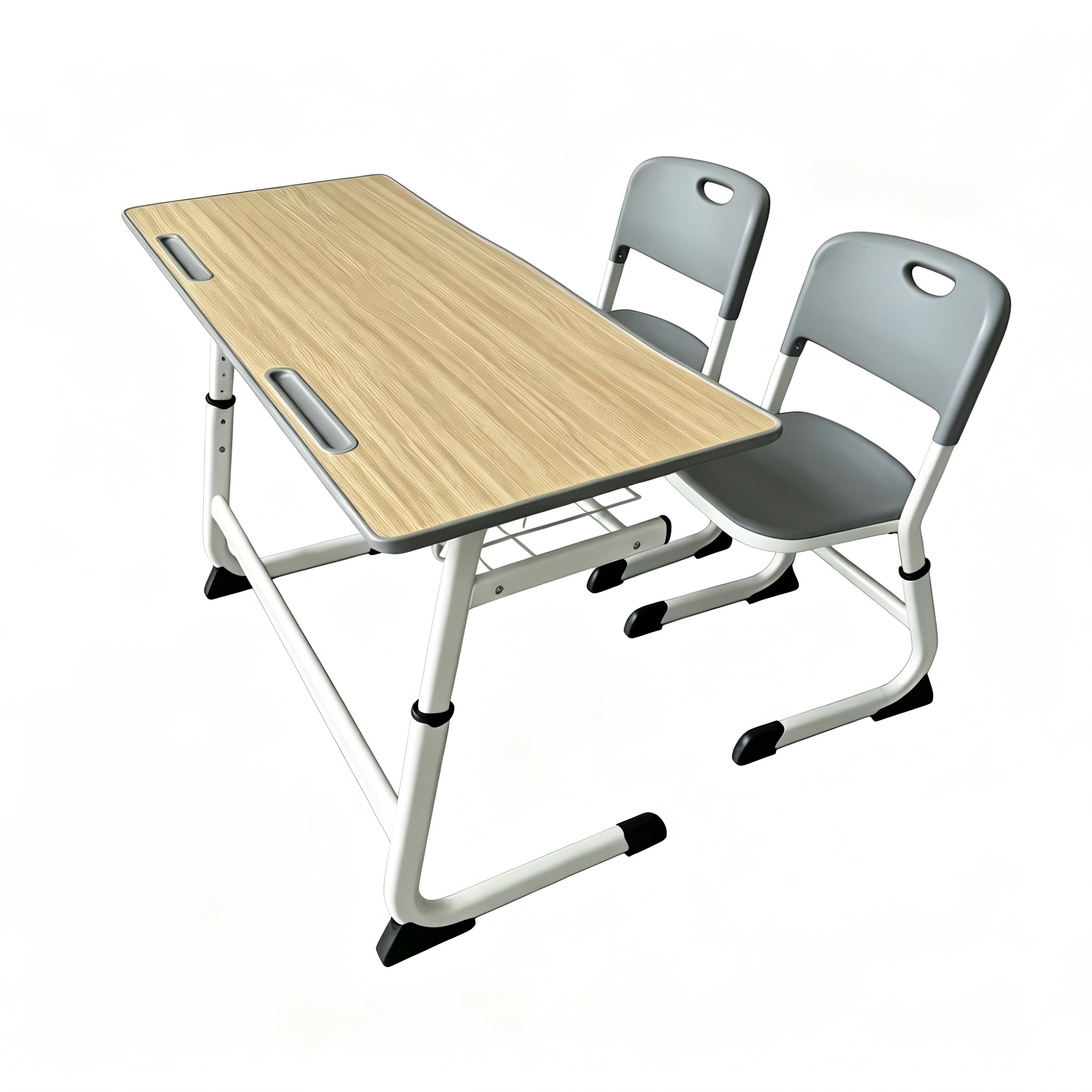 Height Adjustable Classroom Set Middle Children Popular University Classroom Furniture Student Double Desk And Chair