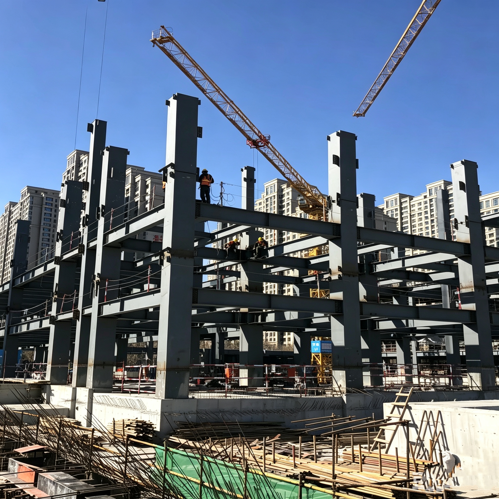 Prefabricated Modern Steel Frame Multi-storey Apartment/Hotel Building With Fast Install