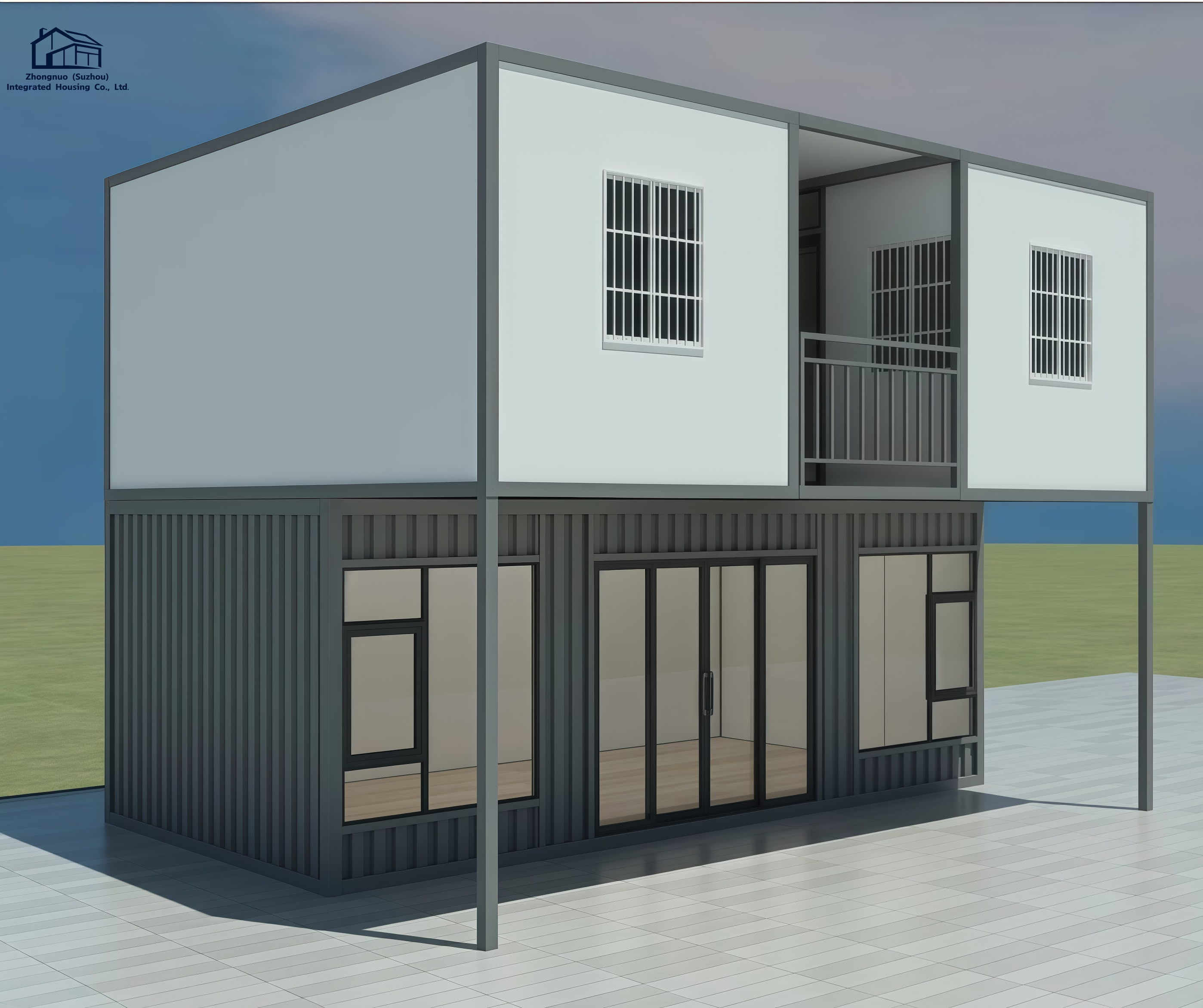 ZN Multi-Story Assembled Container House Prefabricated Modular Apartment Portable Living Building