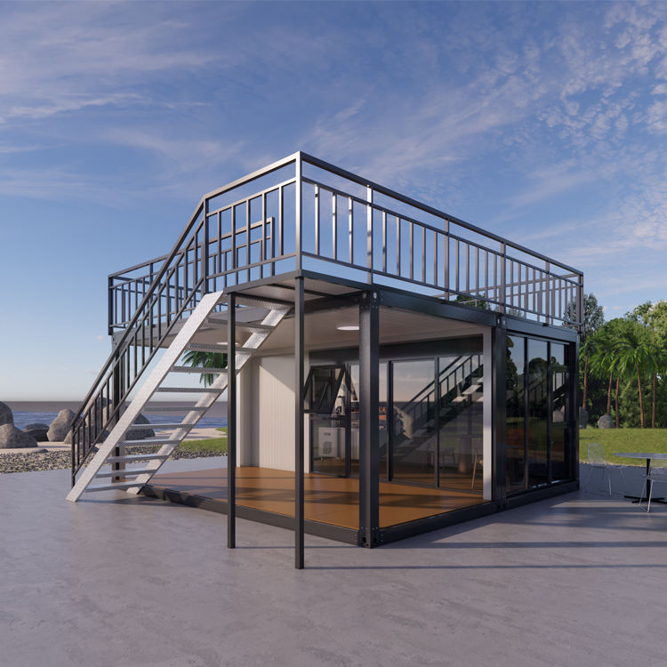 20 Feet Smart Fabricated Flat Pack Container Construction Office House Luxury Prefabricated Prefab Mansion Home